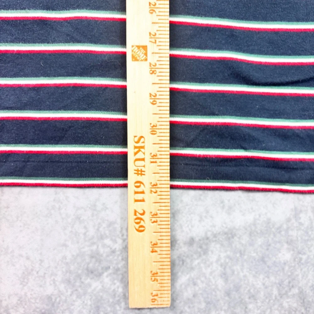 Polo Ralph Lauren Polo Shirt Mens XXL Black Red Green Striped Pony Logo